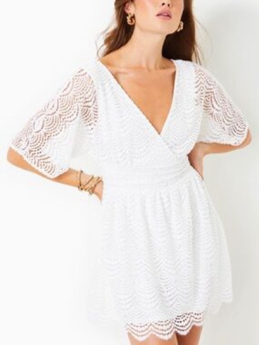 Lilly Pulitzer White Lace Mini Dress